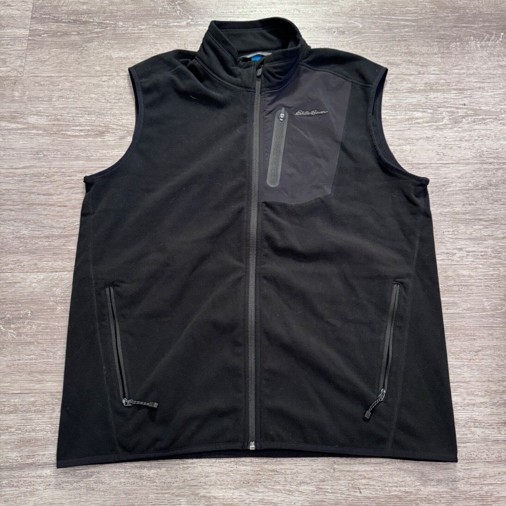 Eddie Bauer Vest Mens Large First Ascent‎ Lightweight Zip Outdoor Hiking Golf
